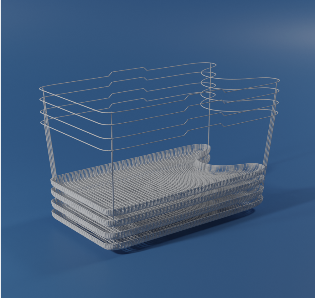 Vattenkanna in a double-basin sink, in the light grey colourway, paired with a drying rack
